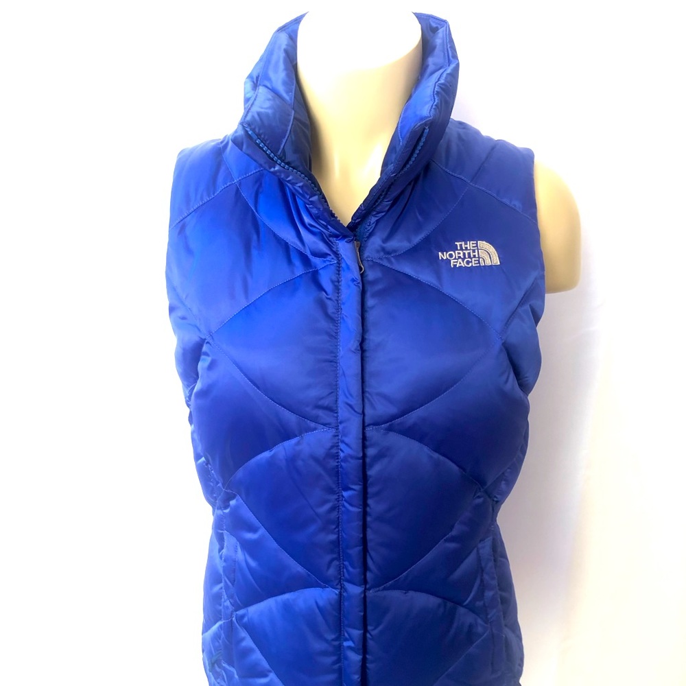 THE NORTH FACE 550 Blue Goose Down Vest, Size S